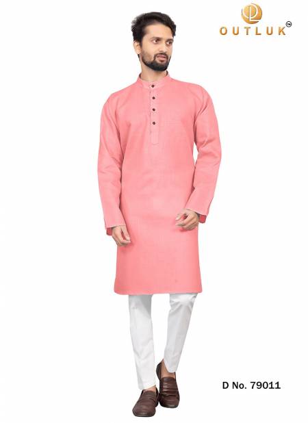 Light Pink Colour Outluk 79 Fancy Ethnic Wear Kurta With Pajama Collection 79011